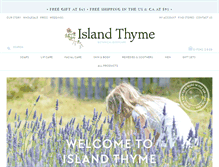 Tablet Screenshot of islandthyme.com